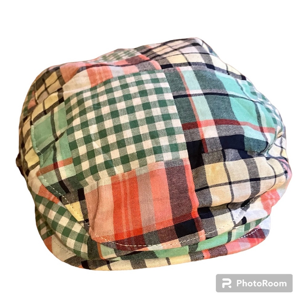 Crazy 8 kids madras  golf hat - size 7-8